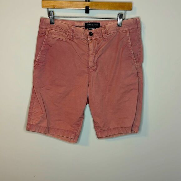 Men’s American Eagle Outfitters Pink Extreme Flex Slim Shorts US 30 - Picture 1 of 6